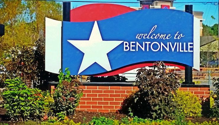 Bentonville sign
