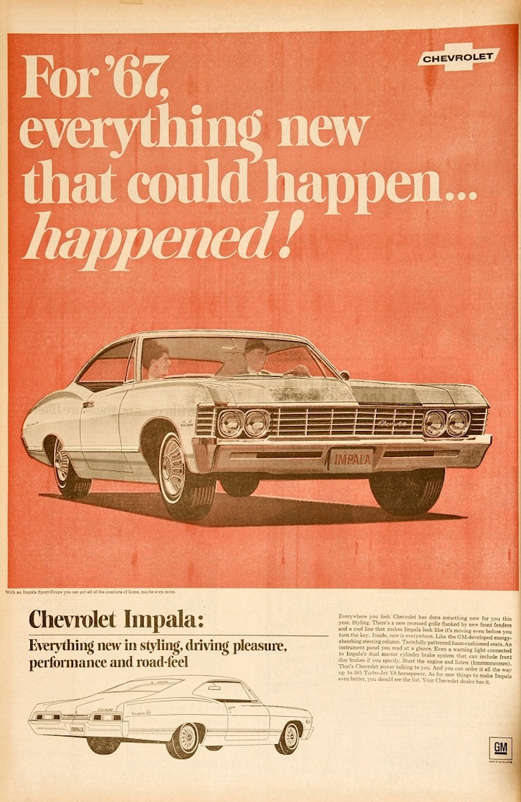 67 impala ad