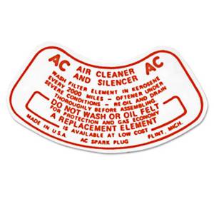 Air Cleaner Decals