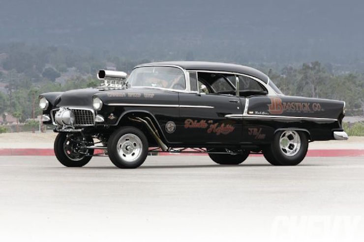 55 chevy belair gasser