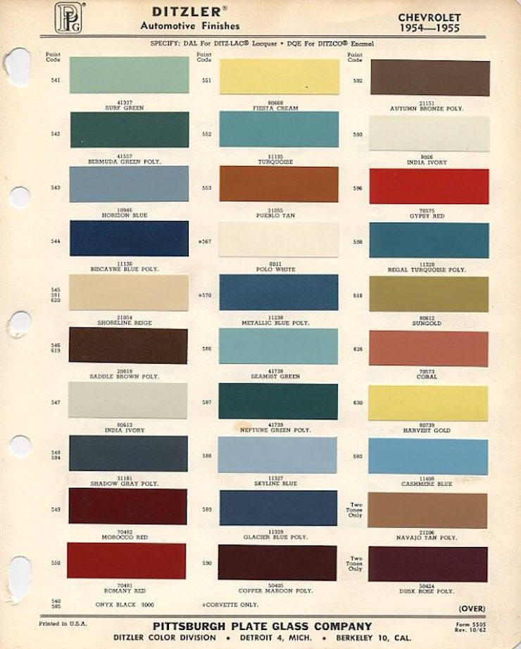 Paint color guide