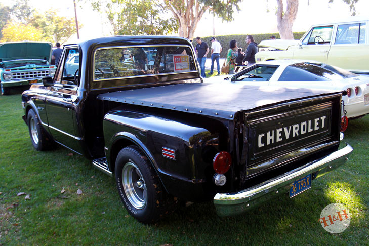 Classic Black Chevy Stepside