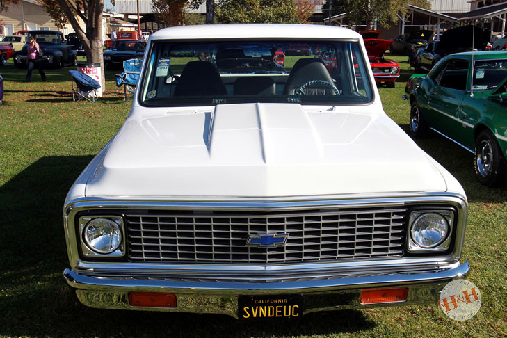 Clean white classic Chevy Truck