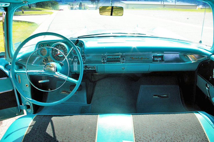 For example. the 1957 Bel Air had 10 different interior color combination p...