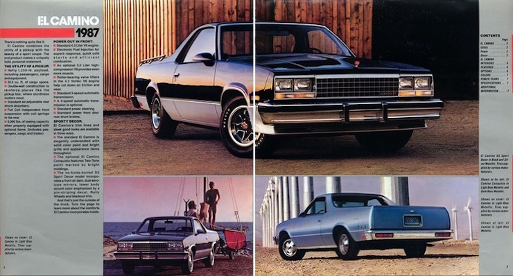 1987 El Camino Ad