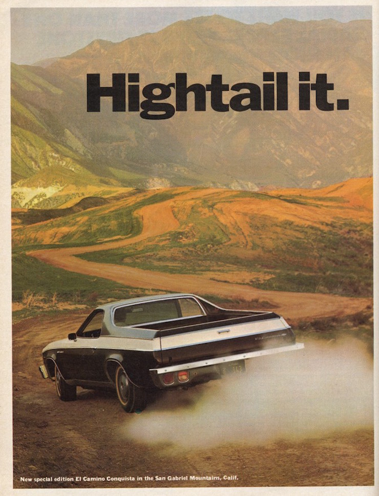 Hightail It El Camino Ad