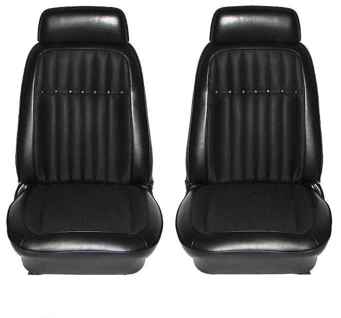 Front Seat Covers Black 1969 Camaro Distinctive Industries 43339 - 89 Camaro Seat Covers