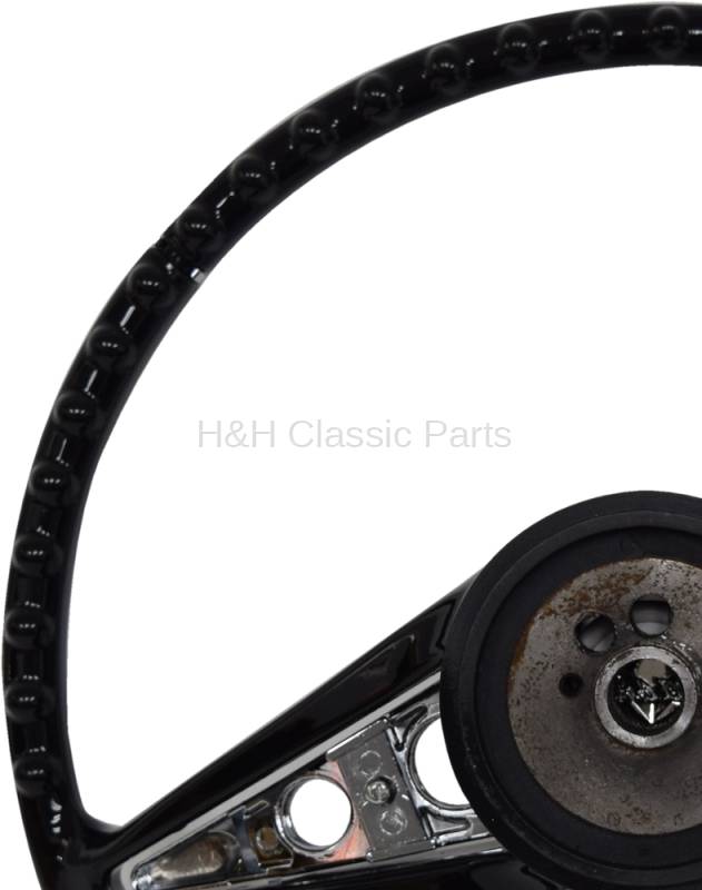 Forever Sharp 14" Mahogany Real Wood Steering Wheel For 1948-1959 Chevy Pickup - W/ Horn Button & Adapter