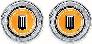 OER (Original Equipment Reproduction) - Door Panel Emblems Orange - Image 1