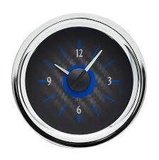 Dakota Digital - Dakota Digital VHX Gauge System Clock Carbon Fiber Blue - Image 1