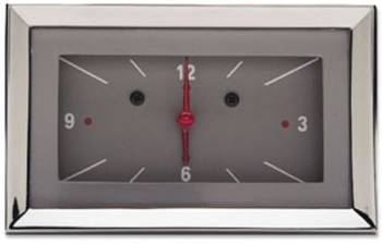 Classic Instruments - Classic Instruments Clock (Gray with Red/White Letters) - Image 1