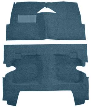 Auto Custom Carpet - Blue Tuxedo Carpet - Image 1