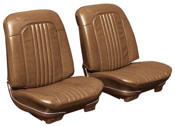 PUI - Front Seat Covers Dark Saddle - Image 1