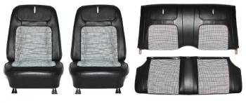 PUI - Parts Unlimited Interiors - Rear Seat Covers Black - Image 1