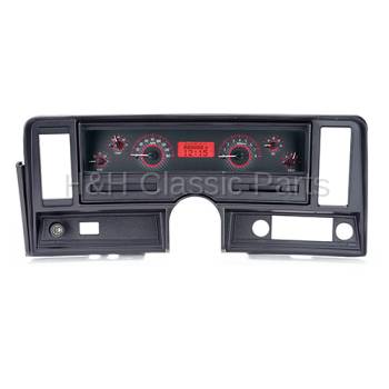 Dakota Digital VHX Gauge System Carbon Fiber Red