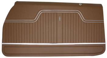 Front Door Panels Dark Saddle | 1971 Chevelle or Malibu | Distinctive Industries | 22164