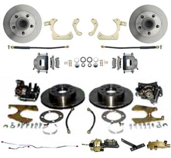 Power 4-Wheel Disc Brake Conversion Kit | 1958 Impala or Bel-Air or Del-Ray or Biscayne | H&H Classic Parts | 13377