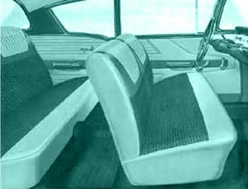 Turquoise Seat Cover Set | 1958 Biscayne | CARS Inc | 16386