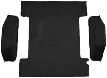 Black Cutpile Cargo Area Carpet | 1974 Chevy Blazer or GMC Jimmy | Auto Custom Carpet | 50310