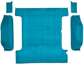 Blue Cutpile Cargo Area Carpet | 1987-91 Chevy Blazer or GMC Jimmy | Auto Custom Carpet | 50424