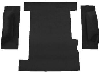Black Cutpile Cargo Area Carpet | 1974-80 Chevy Suburban or GMC Suburban | Auto Custom Carpet | 50507