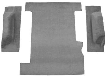 Dove Gray Cutpile Cargo Area Carpet | 1974-80 Chevy Suburban or GMC Suburban | Auto Custom Carpet | 50567