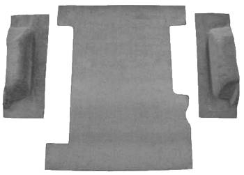 Dove Gray Cutpile Cargo Area Carpet | 1981-86 Chevy Suburban or GMC Suburban | Auto Custom Carpet | 50620