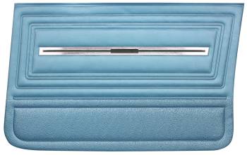Rear Door Panels Light Blue | 1966 Chevelle or Malibu | PUI | 22032