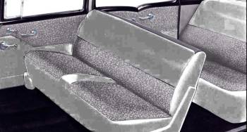 Silver/Silver/Silver Vinyl Seat Cover | 1957 Fullsize Chevy Car | CARS Inc | 3164