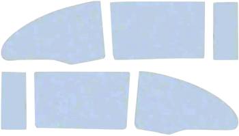 Side Glass Set 6-PC Clear | 1955-57 Fullsize Chevy Car | H&H Classic Parts | 4414