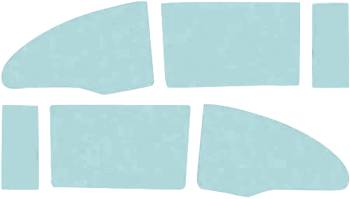 Side Glass Set 6-PC Tinted | 1955-57 Fullsize Chevy Car | H&H Classic Parts | 4415