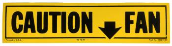 Caution Fan Decal | 1981-82 Camaro | Jim Osborn Reproductions | 41147