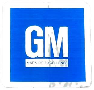 GM Mark of Excellence Door Decal | 1968-73 Camaro | Jim Osborn Reproductions | 41259