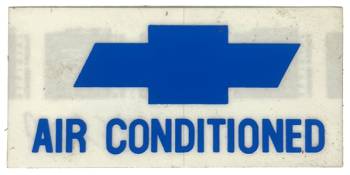 Window Air Conditioned Decal | 1967 Camaro | Jim Osborn Reproductions | 41231