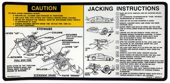 Jack Instruction | 1980 Camaro | Jim Osborn Reproductions | 41282