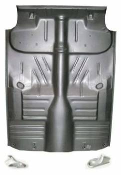 Full Floor Pan with Braces | 1956-57 4-Door Hardtop | Golden Star | 4858