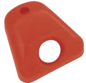 Rear View Mirror Bracket Cover Red | 1969-71 Chevy or GMC Truck | Counterpart Automotive | 50814