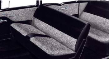 Silver/Black Seat Cover | 1957 Fullsize Chevy Car | CARS Inc | 3168