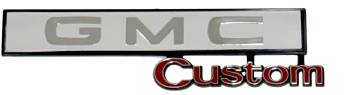 Trim Parts - Glove Box Door Emblem GMC Custom - Image 1