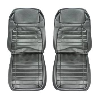 Front Seat Covers Black | 1968 Camaro | PUI | 43333