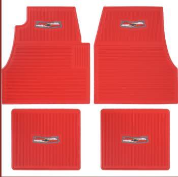 OER Parts - Rubber Floor Mats Red - Image 1