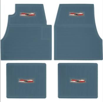 OER Parts - Rubber Floor Mats Blue - Image 1