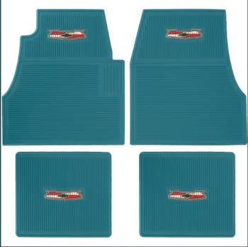 OER Parts - Rubber Floor Mats Turquoise - Image 1