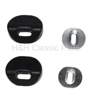 Upper Seat Back Stops | 1955-56 Fullsize Chevy Car | Golden Star | 704