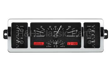 Dakota Digital VHX Gauge System Black Alloy Red | 1940-46 Chevy Truck | Dakota Digital | 50961