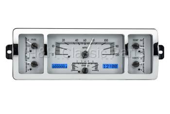 Dakota Digital VHX Gauge System Silver Alloy Blue | 1940-46 Chevy Truck | Dakota Digital | 50963