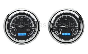 Dakota Digital VHX Gauge System Black Alloy Blue | 1947-53 Chevy/GMC Truck | Dakota Digital | 50967
