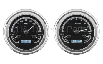 Dakota Digital VHX Gauge System Black Alloy White | 1947-53 Chevy/GMC Truck | Dakota Digital | 50969