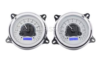 Dakota Digital VHX Gauge System Silver Alloy White | 1947-53 Chevy/GMC Truck | Dakota Digital | 50972
