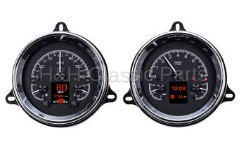 Dakota Digital HDX Gauge Series Black Alloy | 1954 Chevy Truck | Dakota Digital | 50983